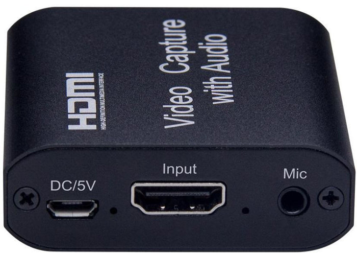 Capturadora de Vídeo HDMI USB con Entrada 4K y Micrófono