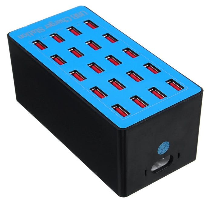 Cargador de Escritorio Inteligente 20 Puertos USB 20A