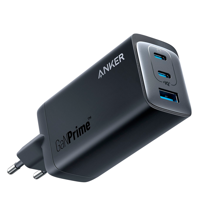 Cargador de Pared USB-C 120W 3 Puertos Anker 737 GaNPrime