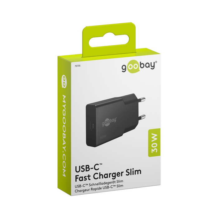 Cargador rápido USB-C PD de 30 W