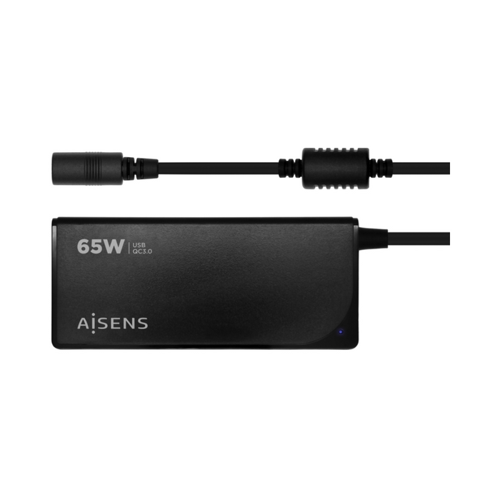 Cargador Universal Portátil 65W AISENS con 9 Conectores y USB QC3.0