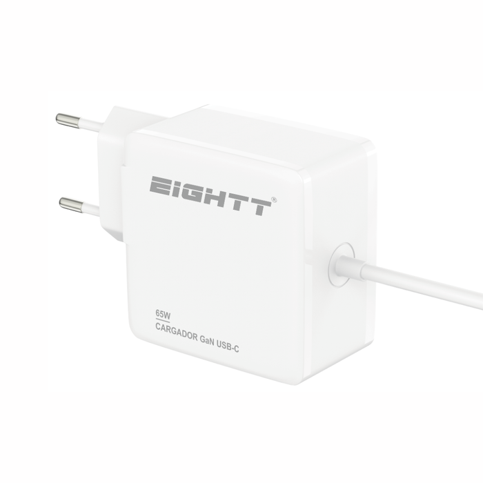 Cargador USB Tipo-c 65W Para Smartphones, Tablets y Portátiles