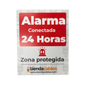 Cartel Disuasorio de Alarma Conectada PVC 20x25 cm
