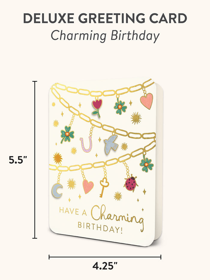 Charming Birthday Deluxe Greeting Cards