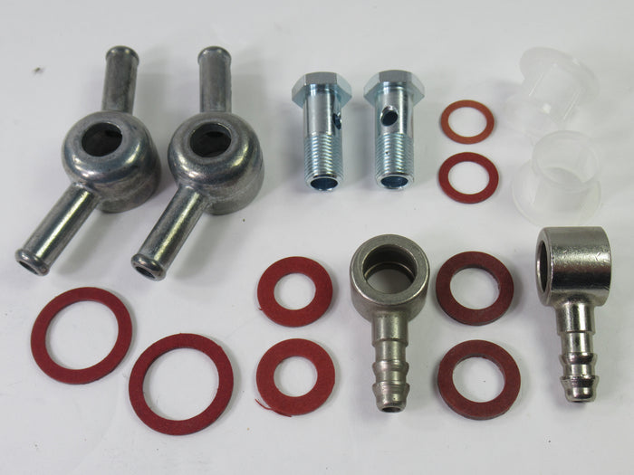 CLEAR BSA A65 Fuel line assembly complete A50 dual carb 1968 69 70 71 Concentric Amal