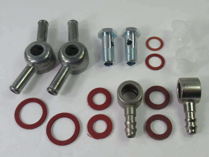 CLEAR BSA A65 Fuel line assembly complete A50 dual carb 1968 69 70 71 Concentric Amal