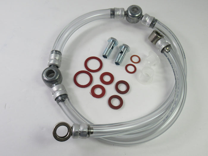 CLEAR BSA A65 Fuel line assembly complete A50 dual carb 1968 69 70 71 Concentric Amal