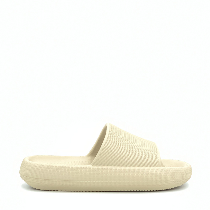CLOGEES WOMENS SOFTY SLIDE NATURAL [SZ:10]