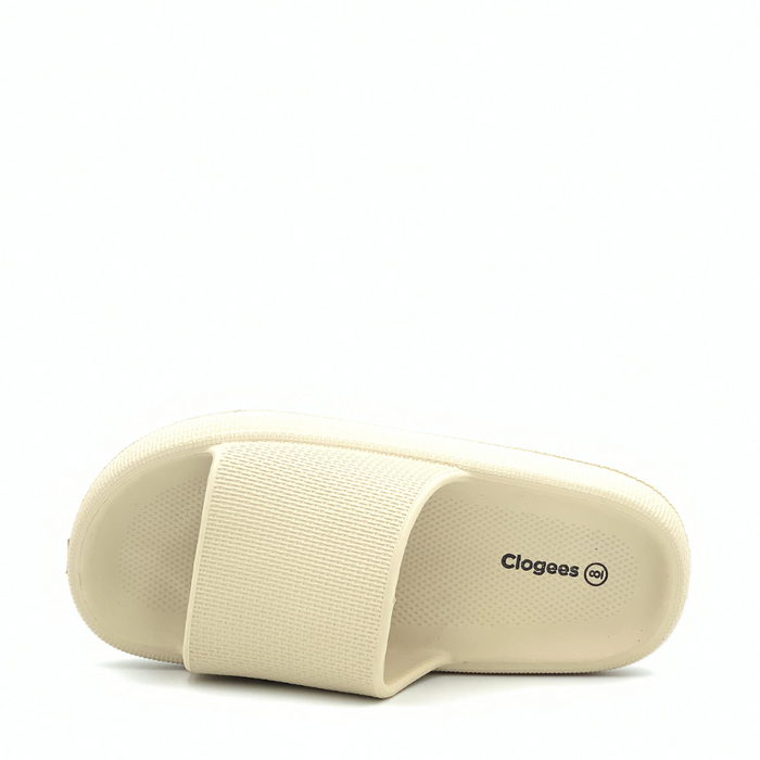 CLOGEES WOMENS SOFTY SLIDE NATURAL [SZ:10]
