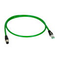 Conector Adaptador M12 Macho a Rj45 - Ethernet Especial Para Aviación Longitud 0.1 m