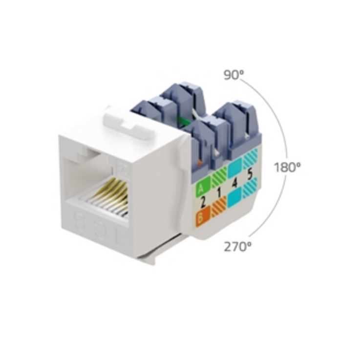 Conector RJ45 Cat. 6 UTP Hembra modelo Mach3