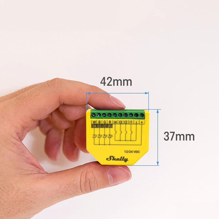 Controlador WiFi Shelly Plus RGBW PM – Tiras LED RGBW