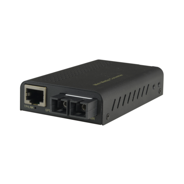 Conversor de Medios Gigabit RJ45 a Fibra Multimodo SC 850nm 550m