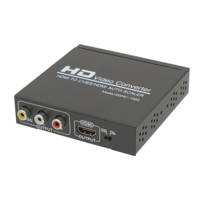 Conversor HDMI a Vídeo Compuesto AV con Retorno HDMI 1080p