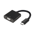 Conversor USB-C a VGA, USB-C/M-HDB15/H, Negro, 15 CM