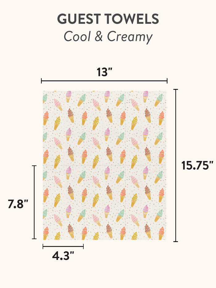 Cool & Creamy Guest Towels