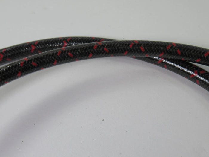 Copper Spark Plug Wires Triumph 6T 1961 1962 pre-unit woven cloth wire set black w red