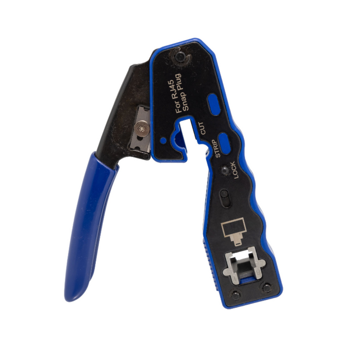 Crimpadora comptacta para RJ45 de cable pasante