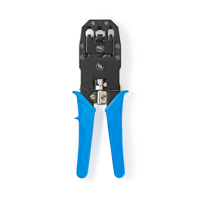 Crimpadora RJ45 RJ11 RJ10 para Cable de Red CAT5/CAT6 | Corta y Pela | Alicate Azul