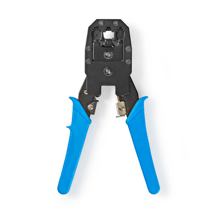 Crimpadora RJ45 RJ11 RJ10 para Cable de Red CAT5/CAT6 | Corta y Pela | Alicate Azul
