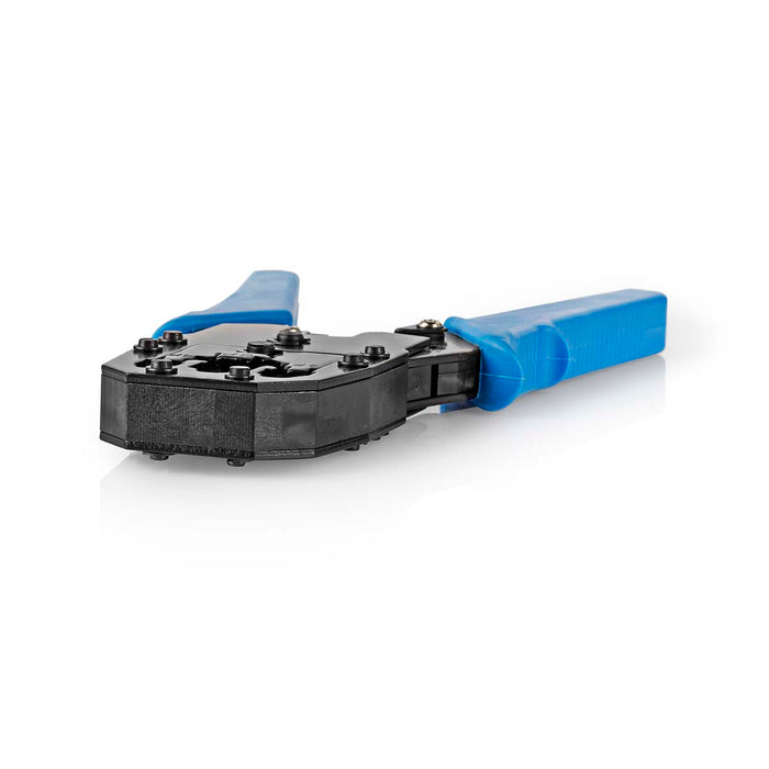 Crimpadora RJ45 RJ11 RJ10 para Cable de Red CAT5/CAT6 | Corta y Pela | Alicate Azul