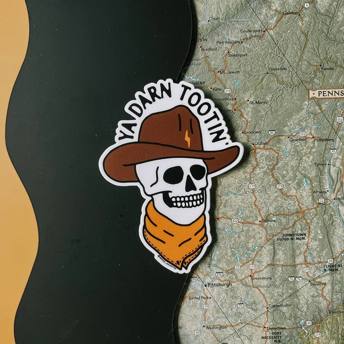 DARN TOOTIN' STICKER