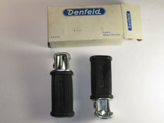 Denfeld folding footrest NOS motorcycle foot pegs Western Germany