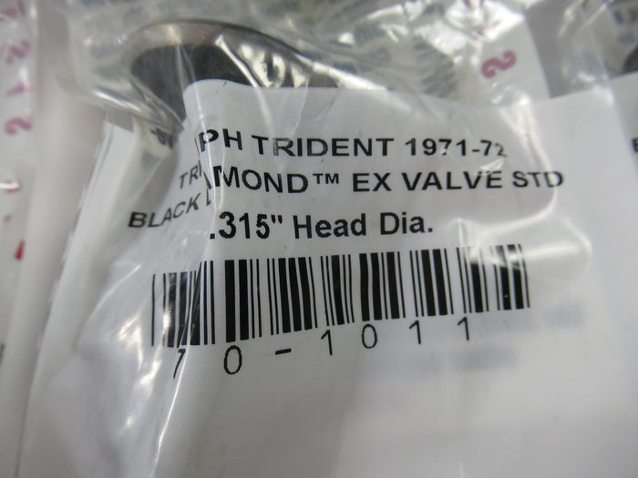 Early Trident exhaust valve set T150 1969 1970 1971 1972 Kibble White 3 valves Kibblewhite