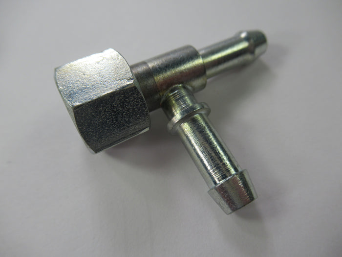 Elbow 90 degree petcock T junction spigot 1/4" BSP pipe thread Norton BSA UK made