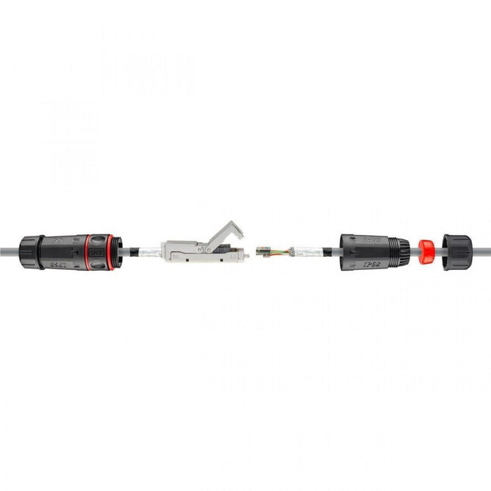 Empalmador de cable de red CAT 6 UTP exterior IP68 Goobay