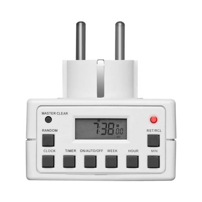 Enchufe Temporizador Digital Programable 230V 3600W 16A