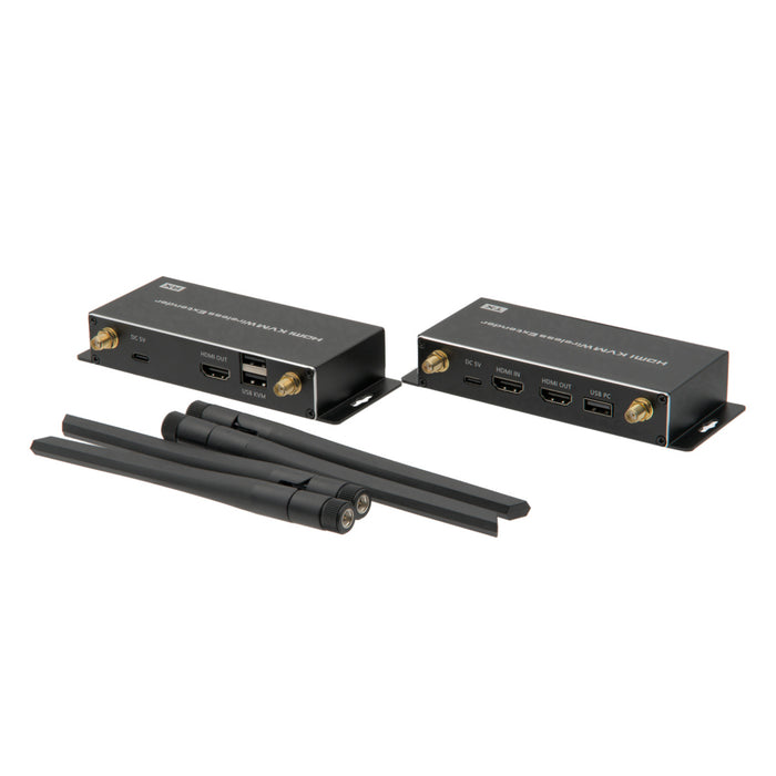 Extensor Wireless HDMI y KVM 180 metros, 4K@24Hz o 1080P@60Hz