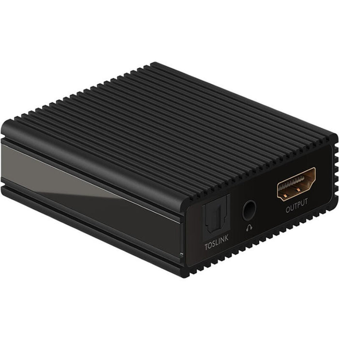 Extractor de audio HDMI de resolución 4K a 60 Hz, negro