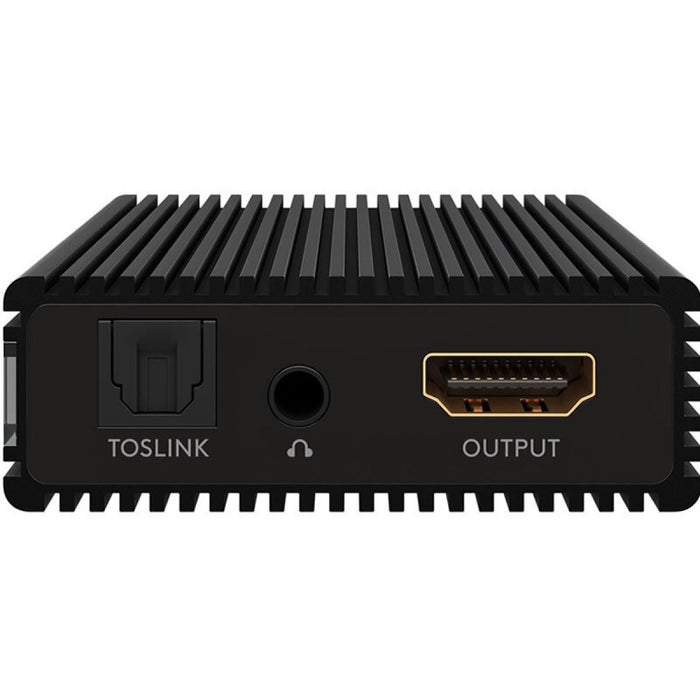 Extractor de audio HDMI de resolución 4K a 60 Hz, negro