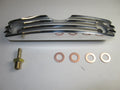 Finned rocker oil feed cooler webco style Triumph Unit 650 Aluminum