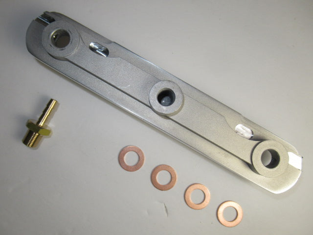 Finned rocker oil feed cooler webco style Triumph Unit 650 Aluminum
