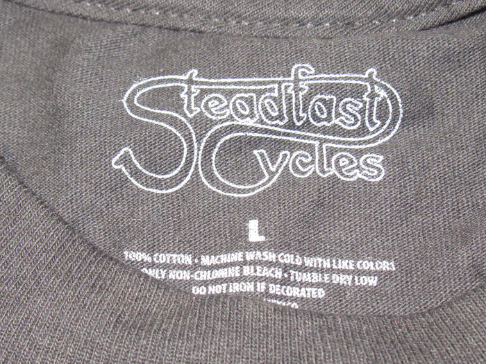 Ford V8 Flathead 1949 50 51 Mens Large T shirt black hood emblem Flat Head L