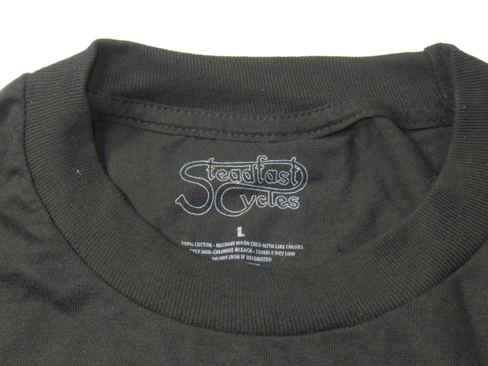Ford V8 Flathead 1949 50 51 Mens Large T shirt black hood emblem Flat Head L