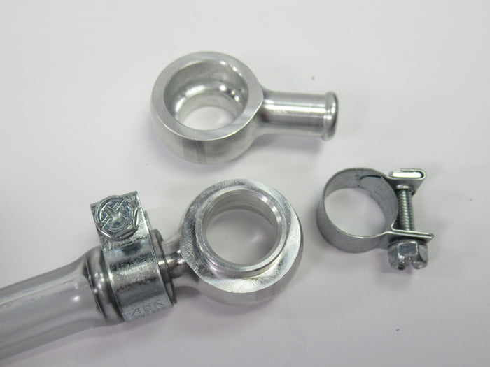 Fuel line set Amal Monoblock Triumph T100 Daytona 1967 w half width bowl crossover pipe