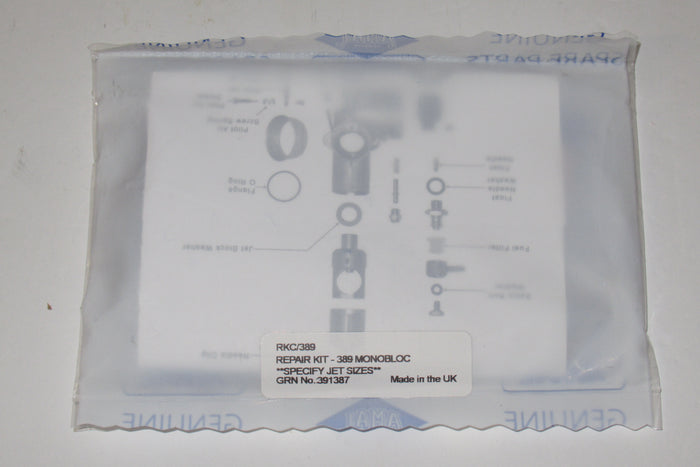 Genuine Amal Monoblock repair kit rebuild set complete 389 Monobloc Triumph BSA