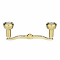 GOMEXUS 120MM ALUMINIUM BAITCAST HANDLE TITANIUM 30MM KNOB 8X5 GOLD