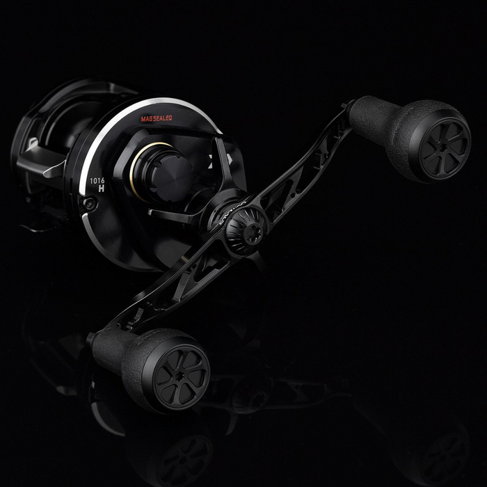GOMEXUS 120MM ALUMINUM BAITCAST HANDLE TPE 27MM [SZ:8X5 CLR:BLACK]