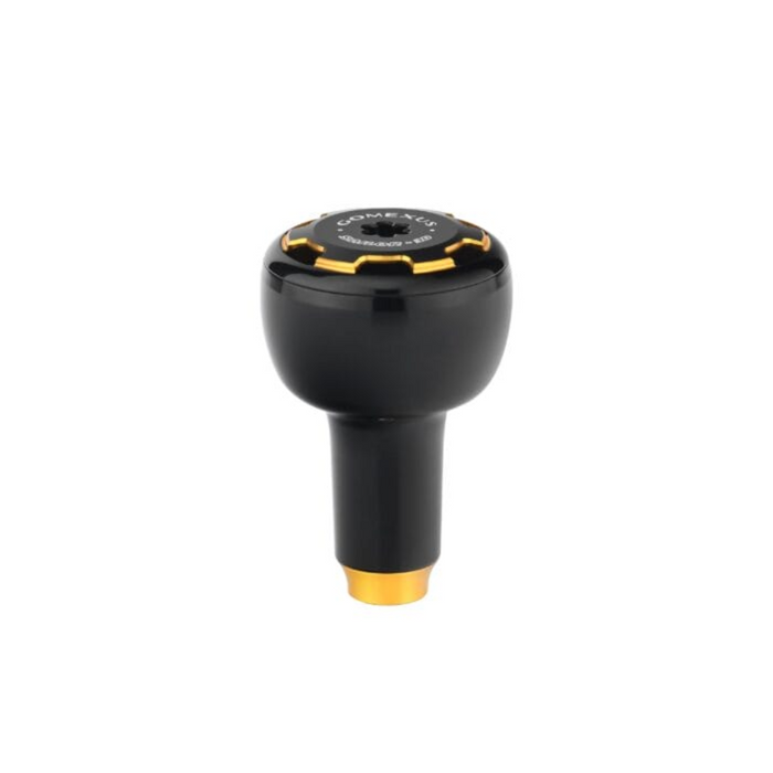 GOMEXUS 30MM ALUMINIUM KNOB [CLR:BLACK & GOLD]