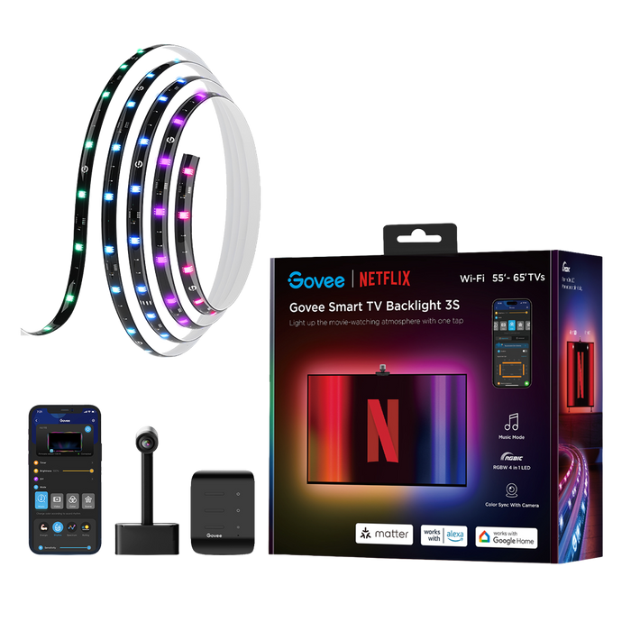 Govee TV Backlight 3S Netflix 55"-65" RGBIC Wi-Fi