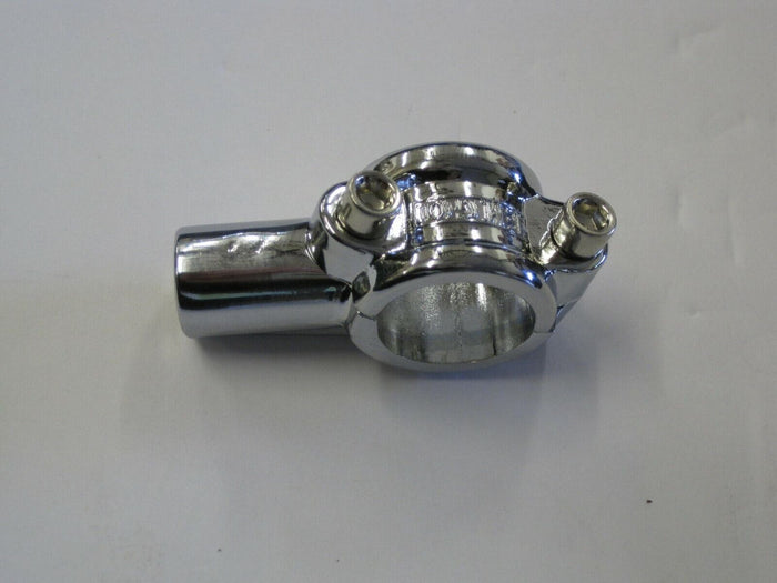 Handle bar mirror mount CHROME bracket for 7/8" handlebars 10mm threads perch