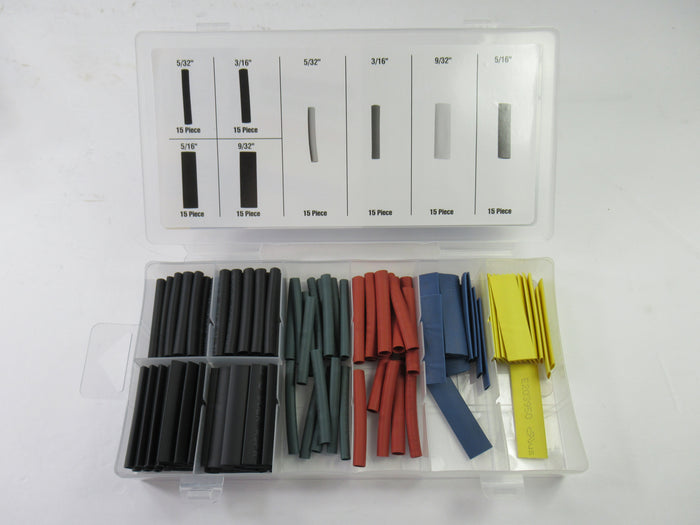 Heat Shrink Tube kit 120 pieces black green red yellow and blue Triumph electrical