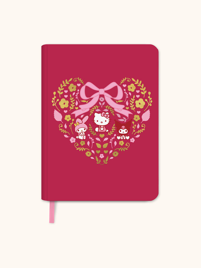 Hello Kitty and Friends Hearts and Flowers Casebound Notebook