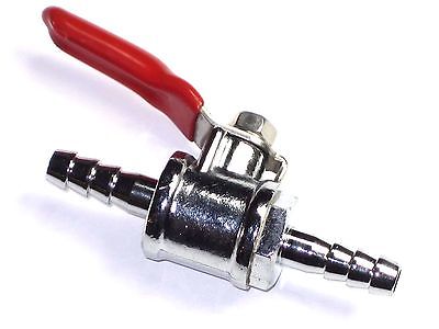 In Line gas Fuel valve petcock 1/4" motorcycle scooter Auto shut off on spigot