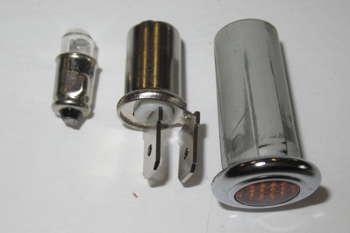 indicator Warning light amber lens Lucas 54363453 99-1207 complete socket and bulb