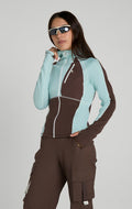 Joytrek Grid Fleece Full Zip Hoodie